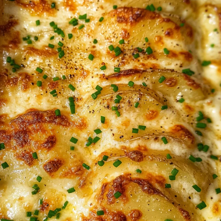 Roasted Garlic Potatoes au Gratin