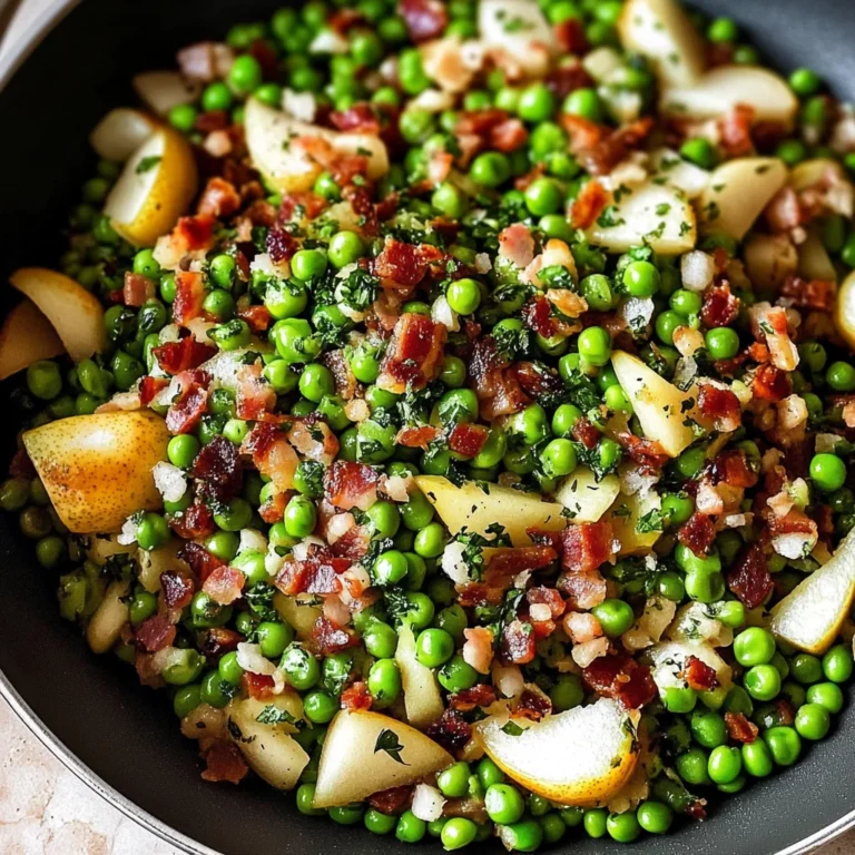 Thanksgiving Peas (with Pear and Pancetta)