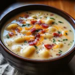 Turkey Bacon Cheddar Gnocchi Soup – A Rich and Creamy Comfort Meal