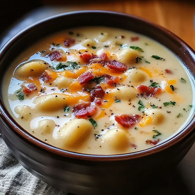 Turkey Bacon Cheddar Gnocchi Soup – A Rich and Creamy Comfort Meal
