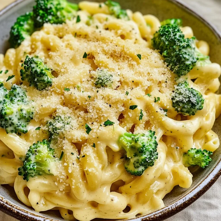 Creamy Vegetarian Broccoli Cheddar Pasta