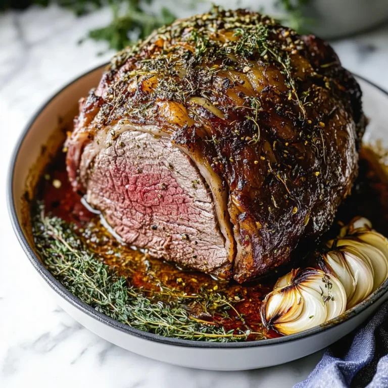 Perfect Garlic Herb Prime Rib Roast Recipe