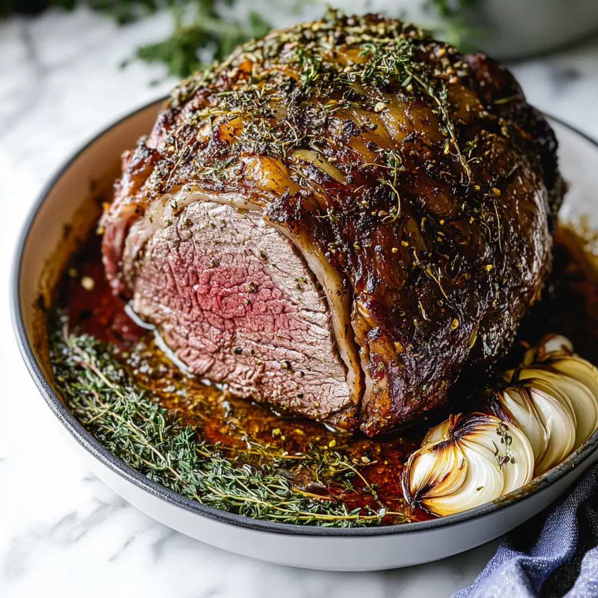 Perfect Garlic Herb Prime Rib Roast Recipe