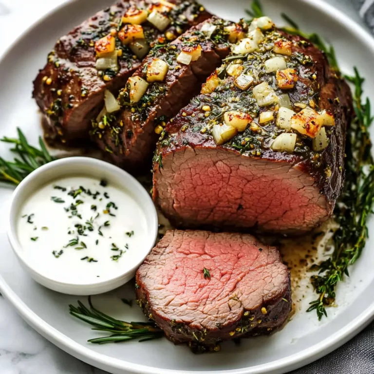 Herb Garlic Butter Beef Tenderloin Recipe