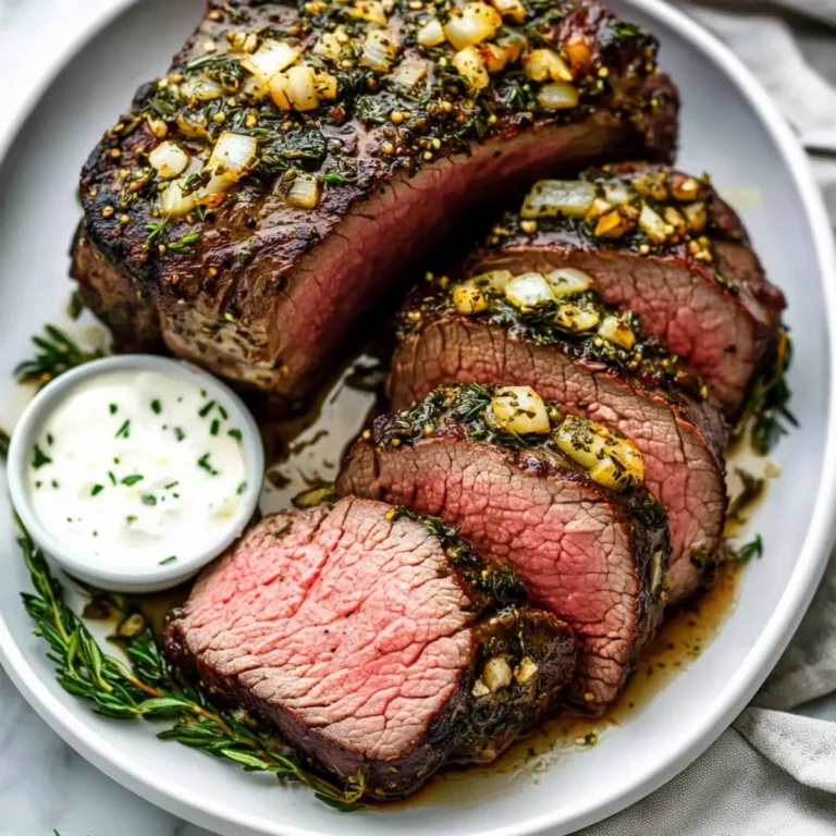 Herb Garlic Butter Beef Tenderloin Recipe