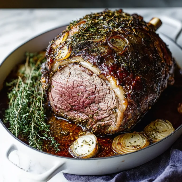 Perfect Garlic Herb Prime Rib Roast Recipe