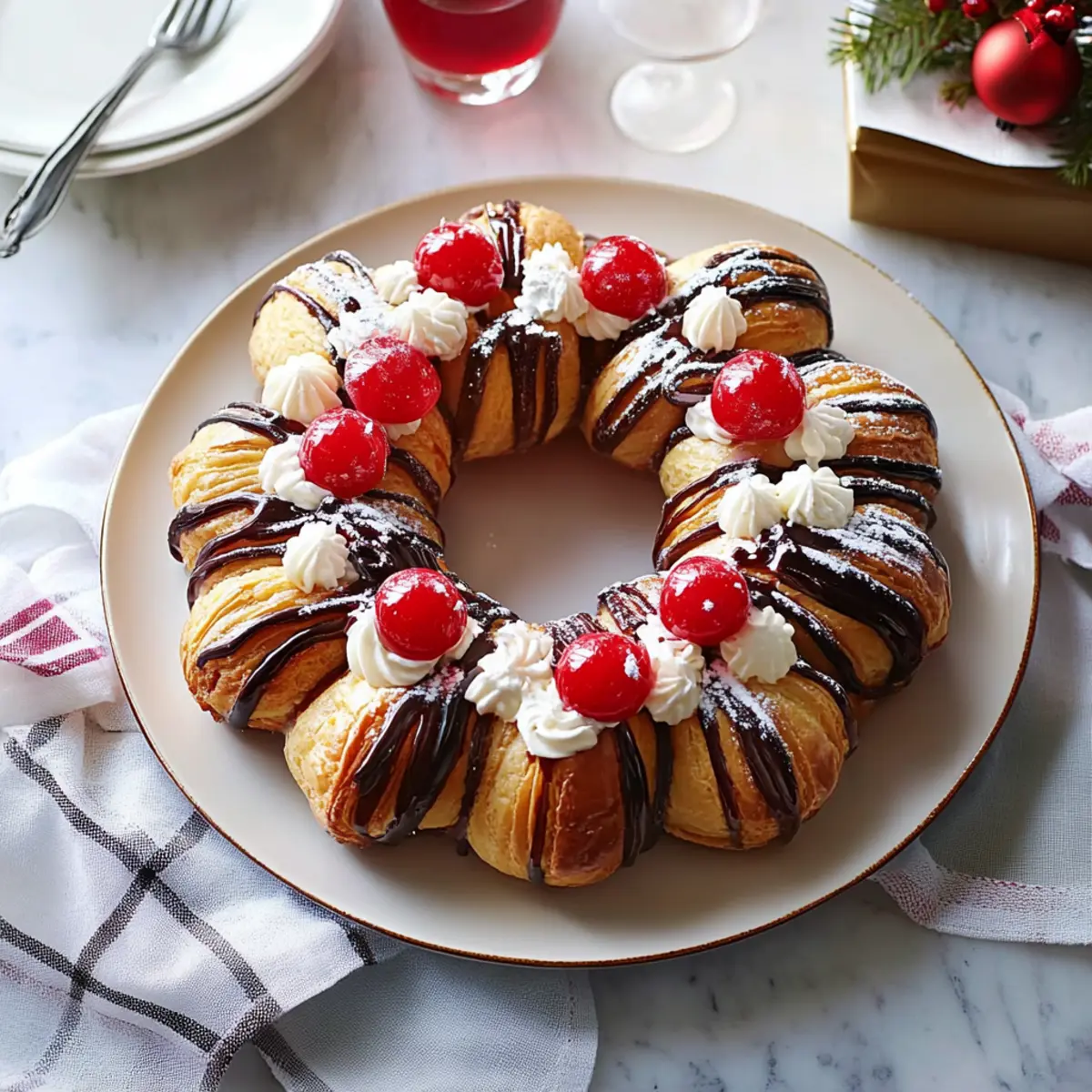 Christmas Choux Wreath Recipe