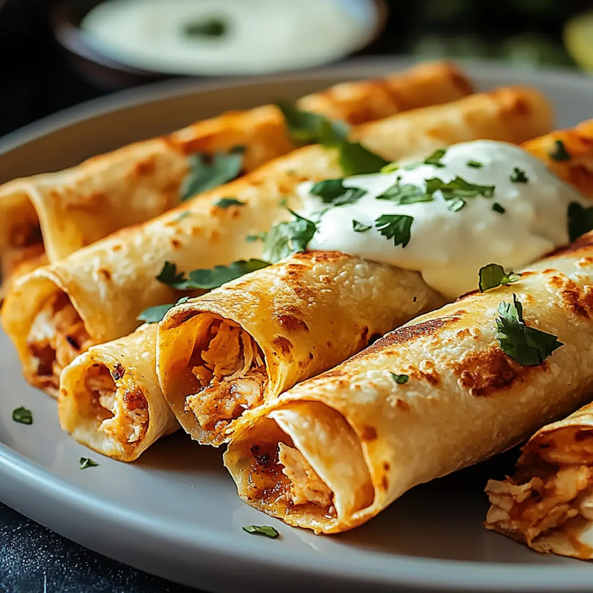 Crispy Chicken Taquitos