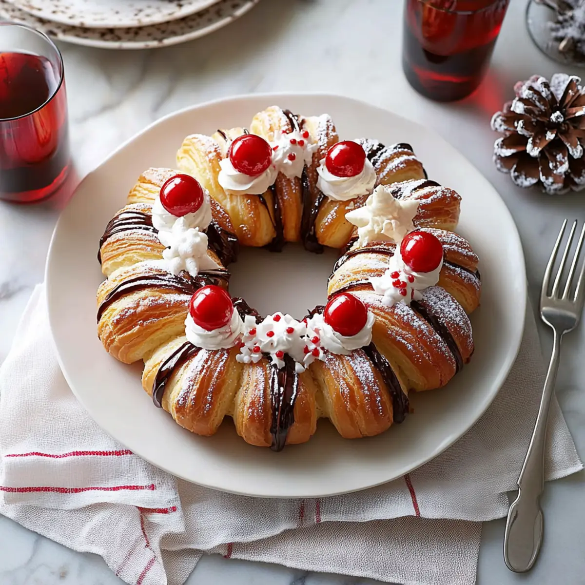 Christmas Choux Wreath Recipe