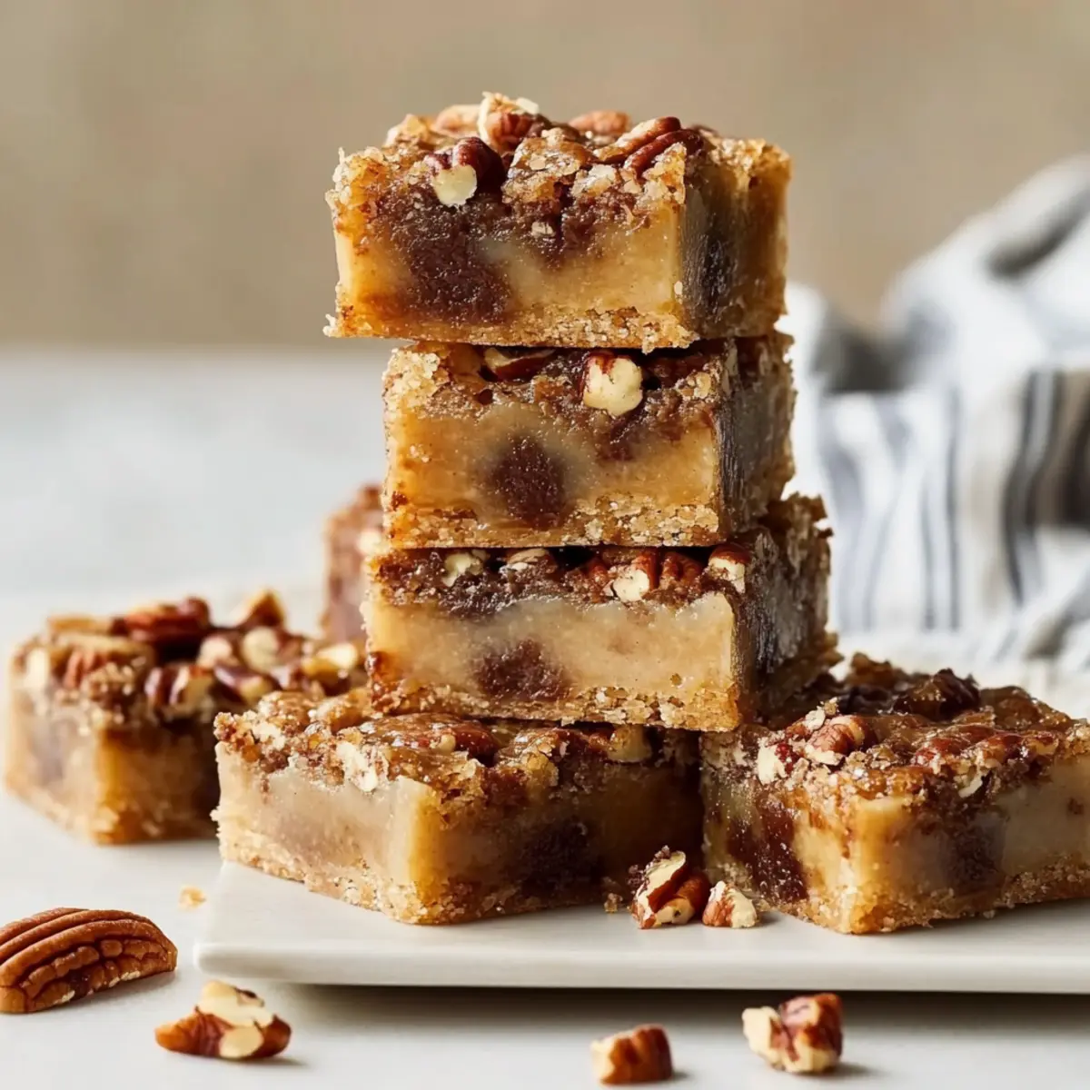 Chocolate Toffee Pecan Bread Pudding Bars Recipe