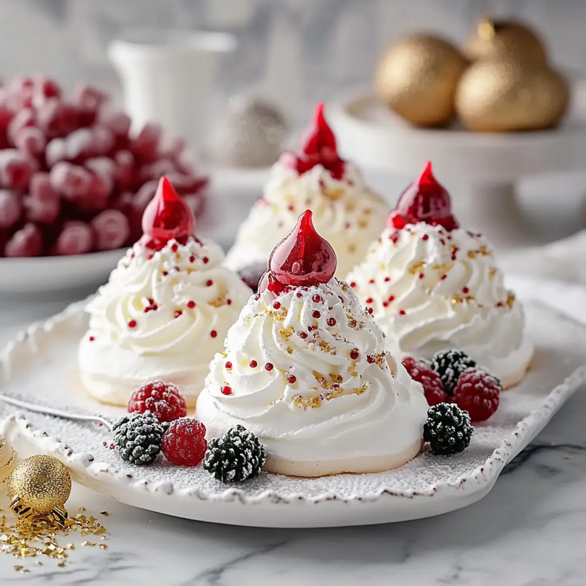 Mini Pavlova Christmas Trees Recipe