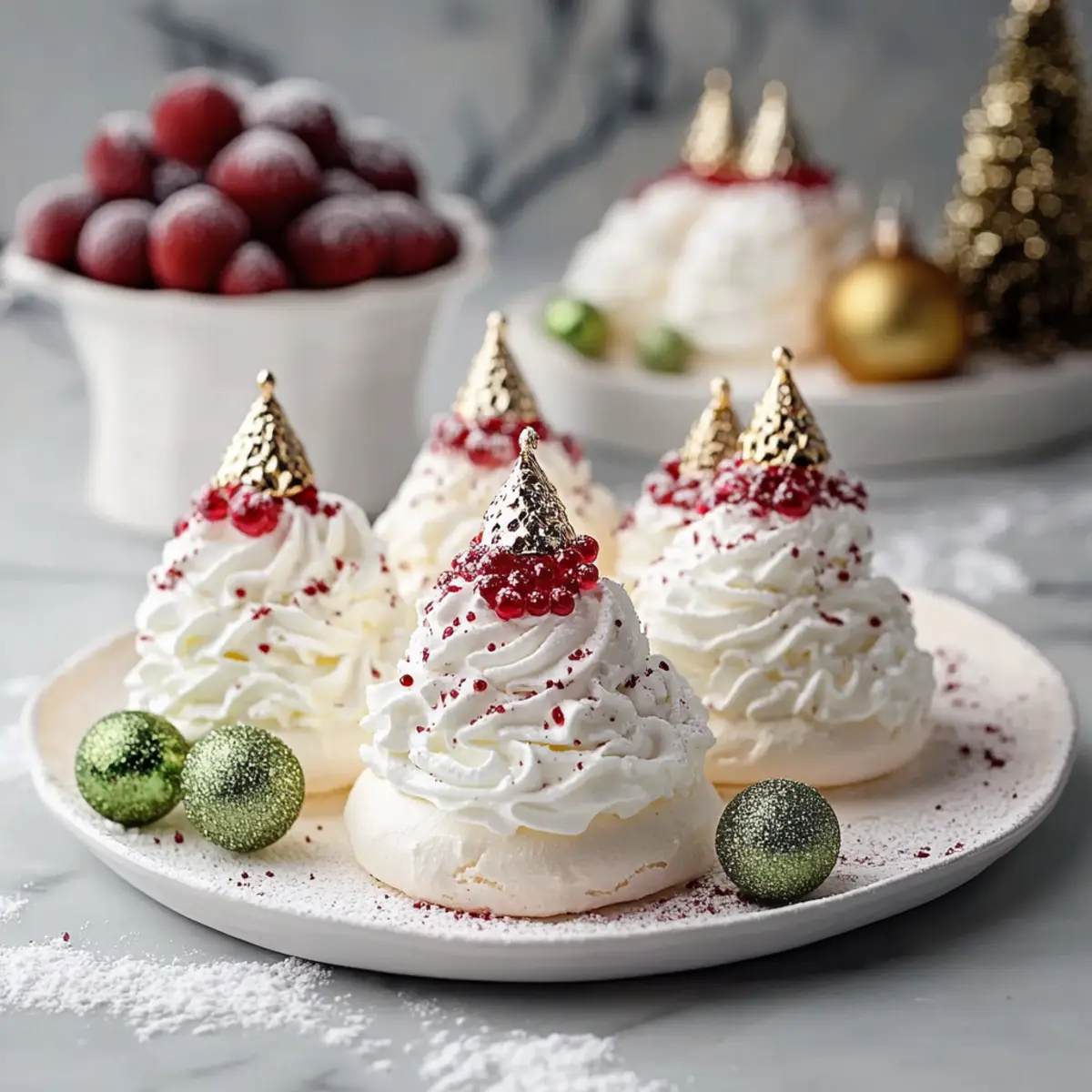 Mini Pavlova Christmas Trees Recipe
