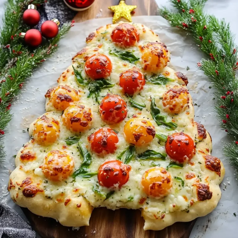 Festive Christmas Tree Pizza Recipe