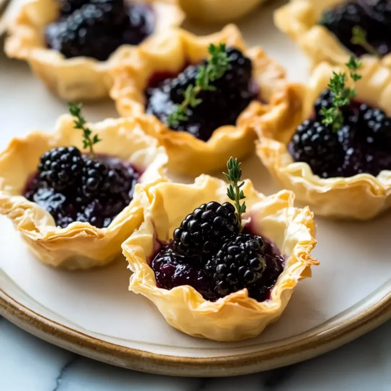 Brie and Blackberry Phyllo Cups Recipe