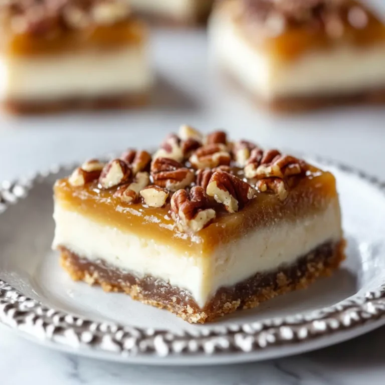 Pecan Cheesecake Bars Recipe
