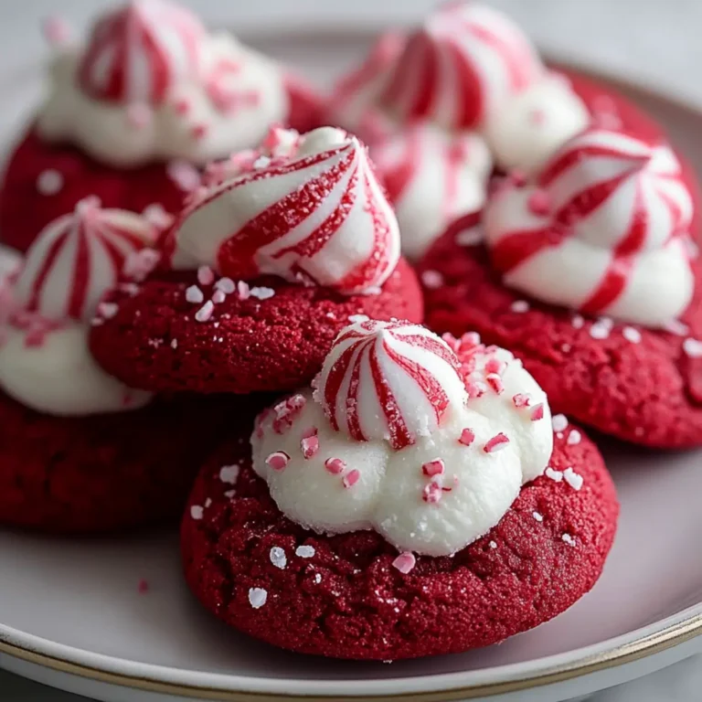 Red Velvet Peppermint Blossoms Recipe