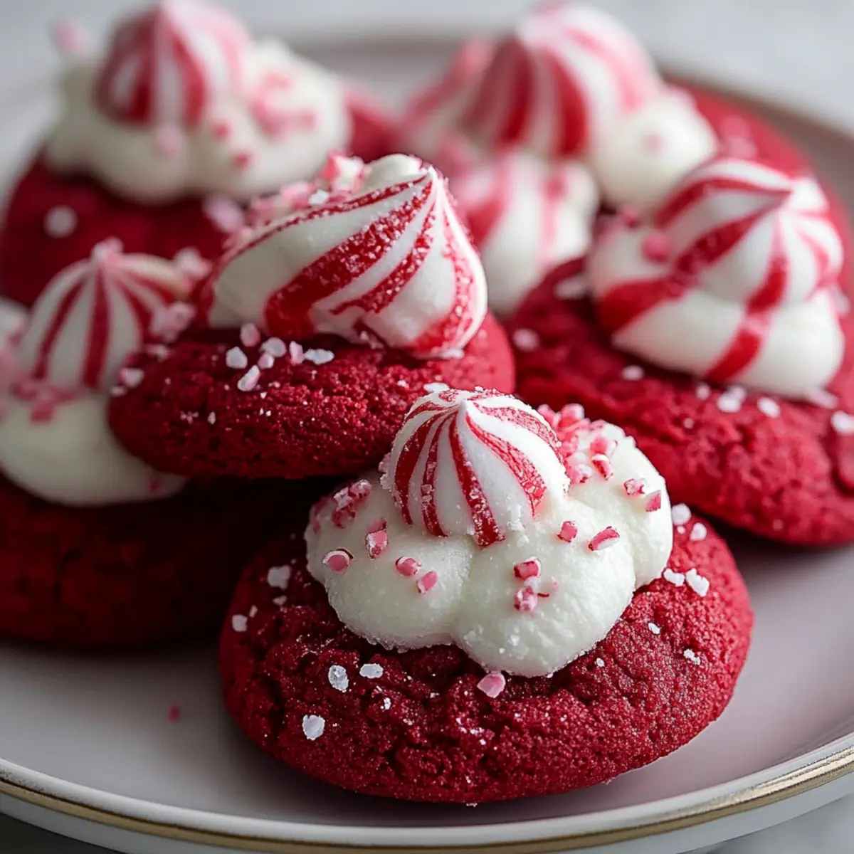 Red Velvet Peppermint Blossoms Recipe