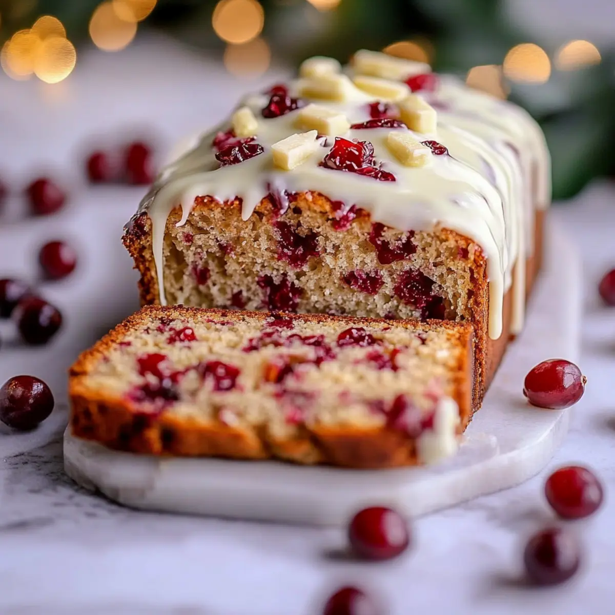 Cranberry Bliss Bread with White Chocolate Recipe
