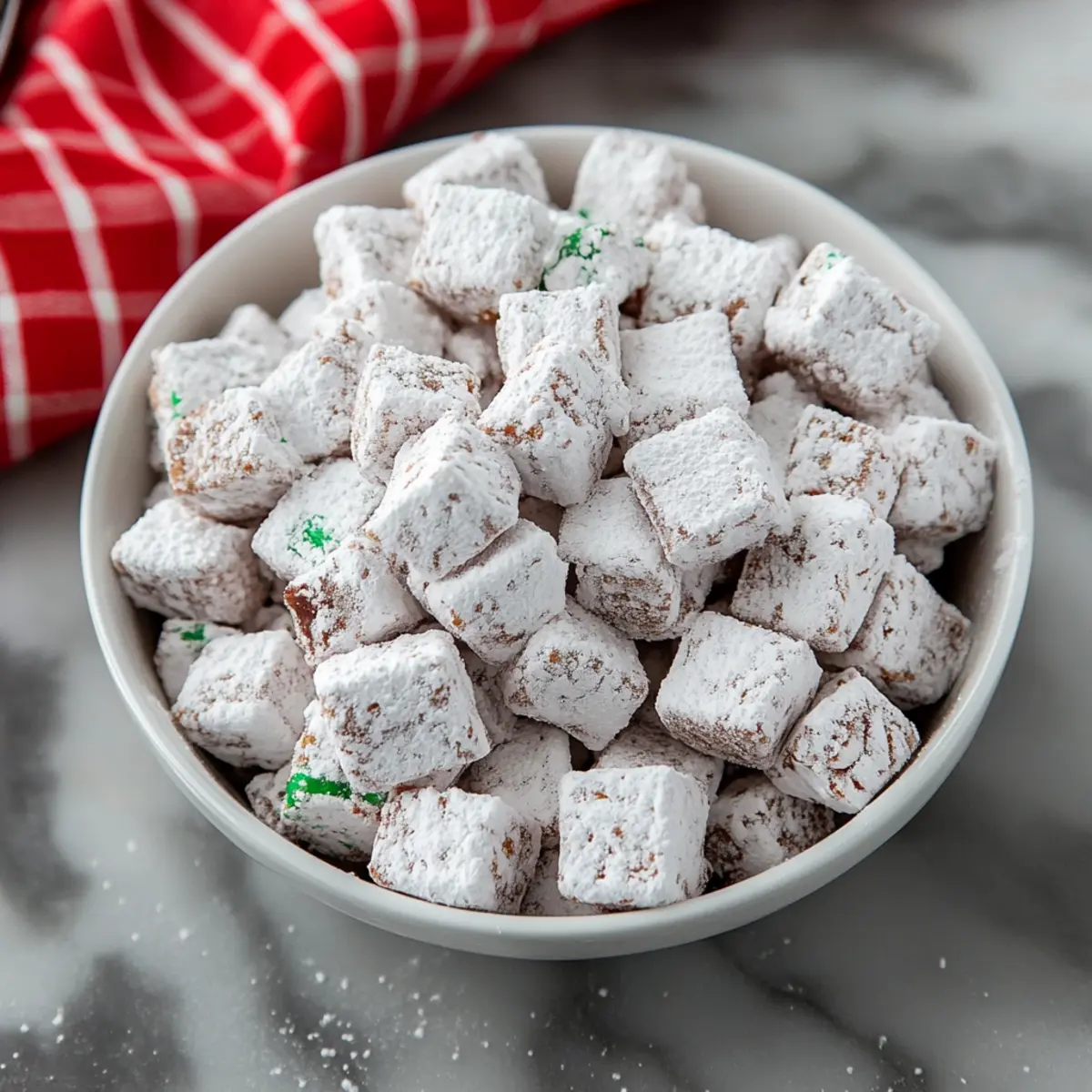 Festive Chocolate Peanut Butter Puppy Chow Recipe
