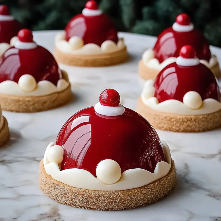 Santa Claus Dome Cakes Recipe