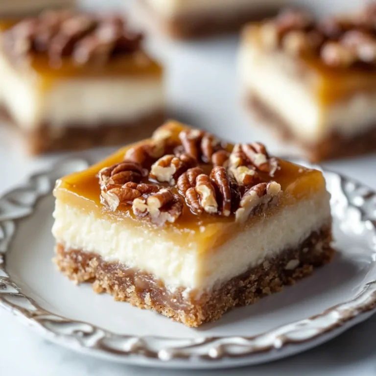 Pecan Cheesecake Bars Recipe
