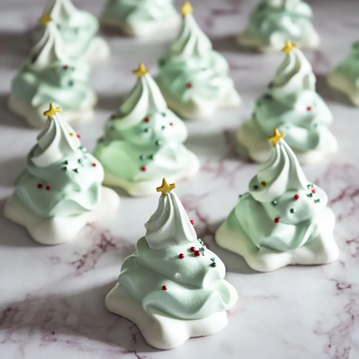 Christmas Tree Meringue Cookies Recipe