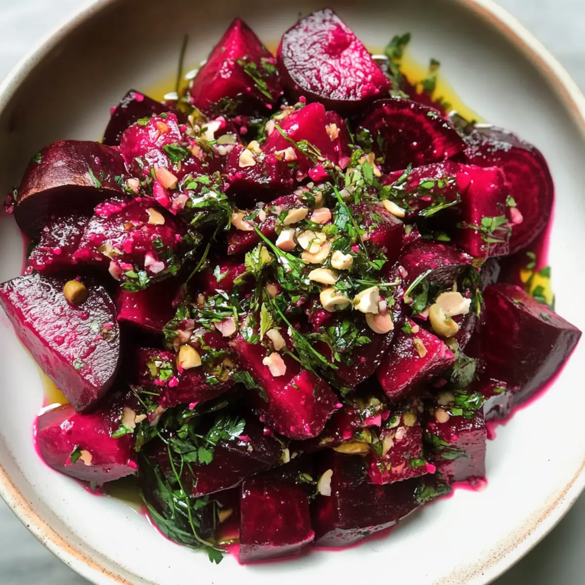 Pickled Beet Salad with Herbs Recipe