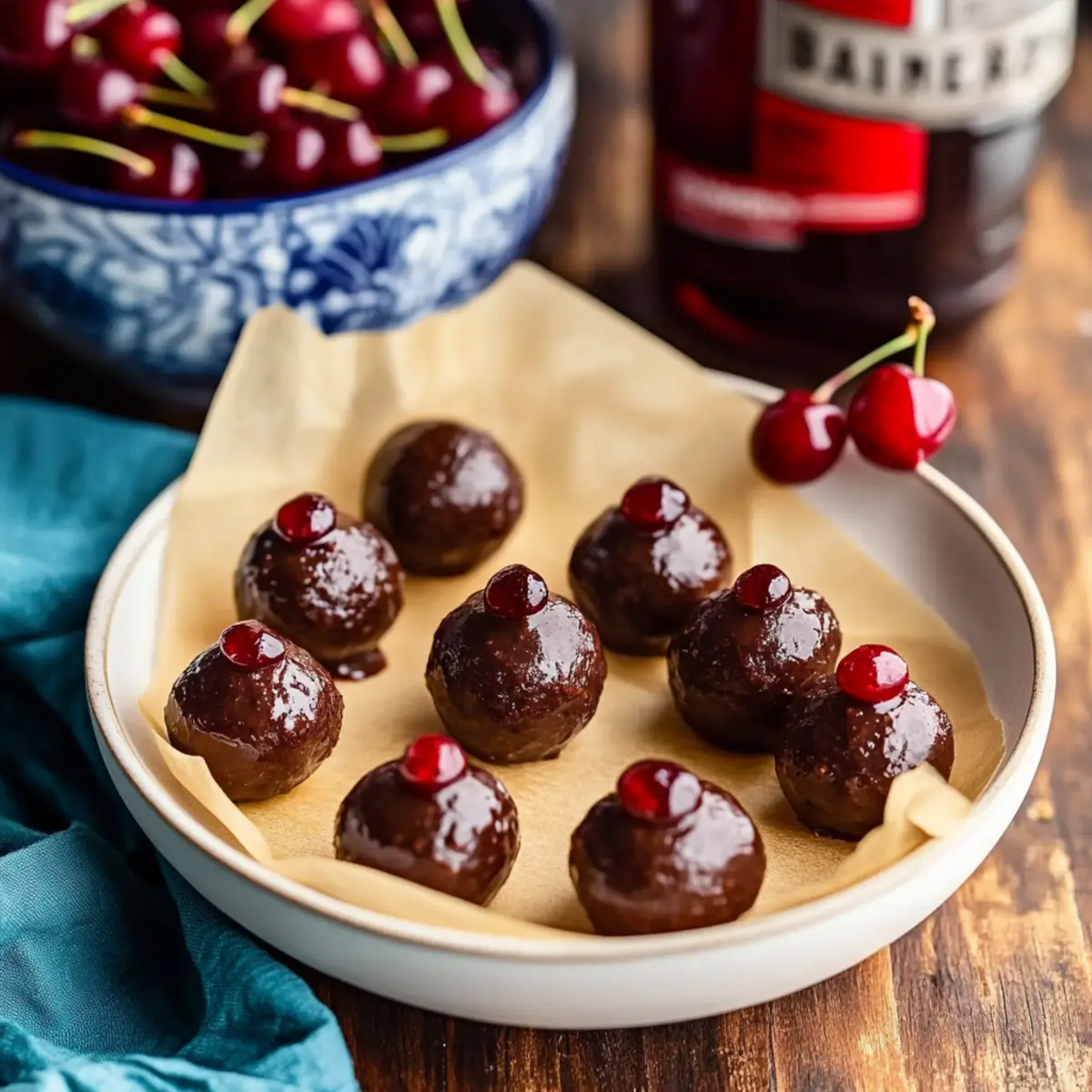 Cherry Bourbon Balls Recipe