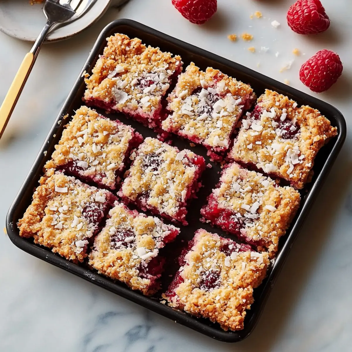 Raspberry Coconut Bars Recipe