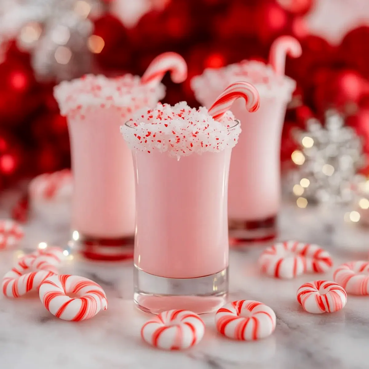 Candy Cane Shots with Peppermint Vodka Recipe