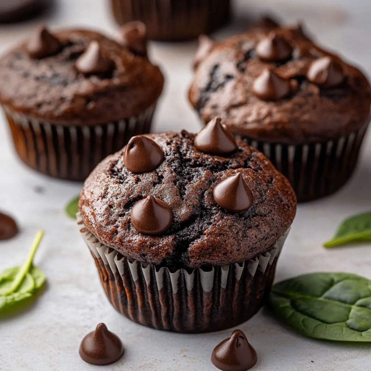 Chocolate Spinach Muffins Recipe