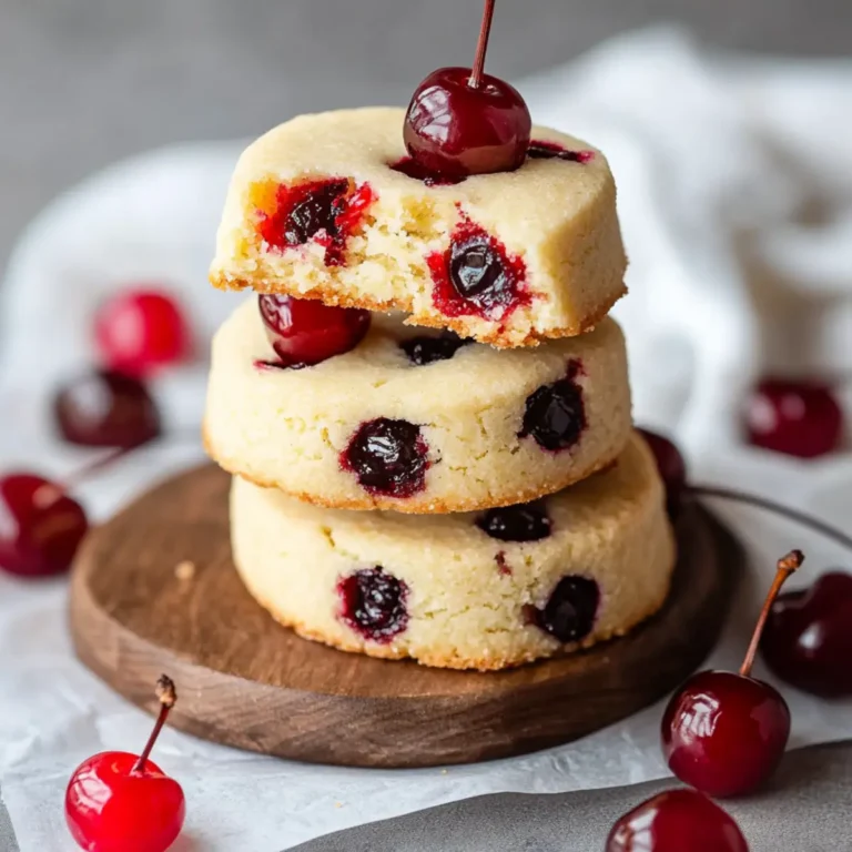 Maraschino Cherry Shortbread Cookies Recipe