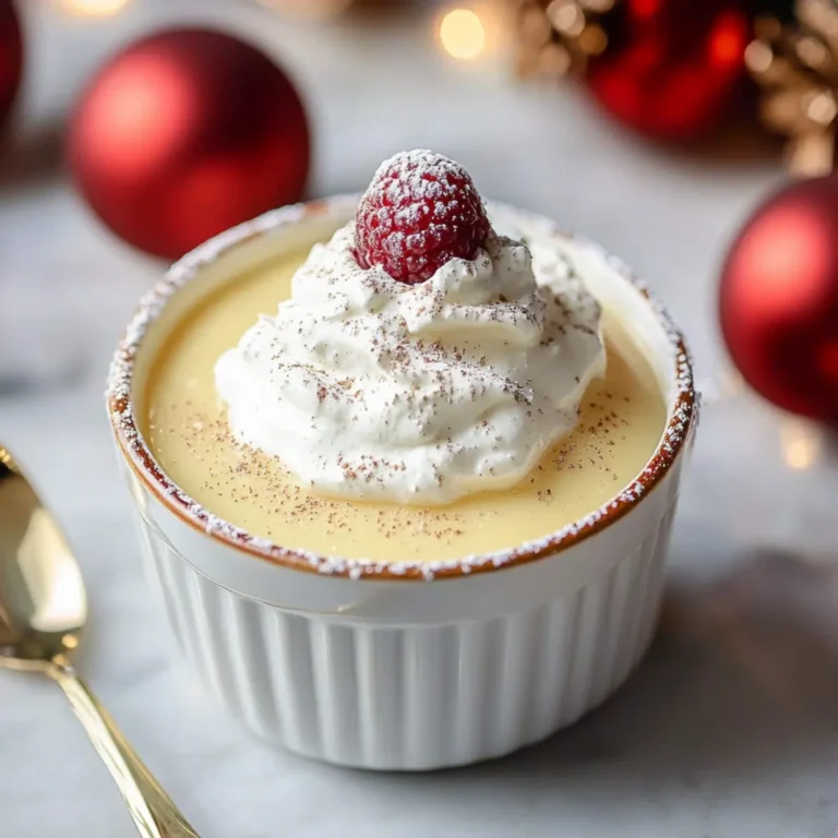 Eggnog Pudding Recipe with Whipped Cream Recipe