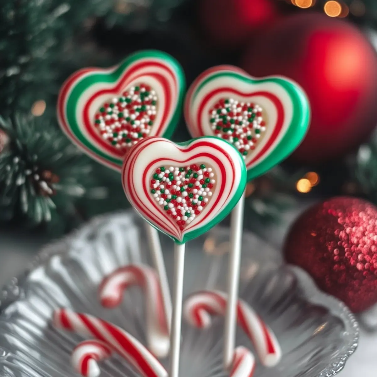 Candy Cane Heart Lollipops Recipe