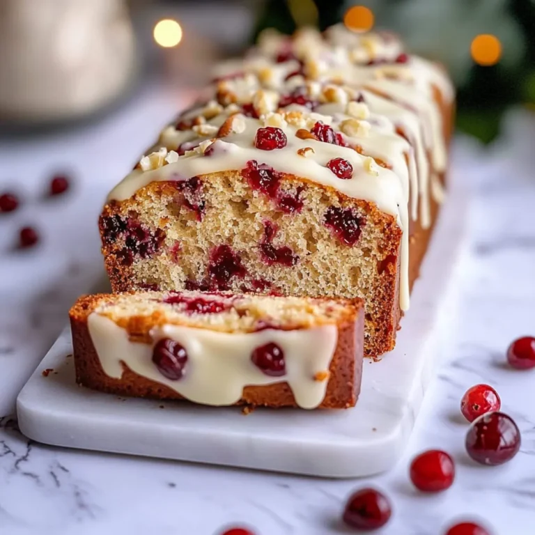 Cranberry Bliss Bread with White Chocolate Recipe