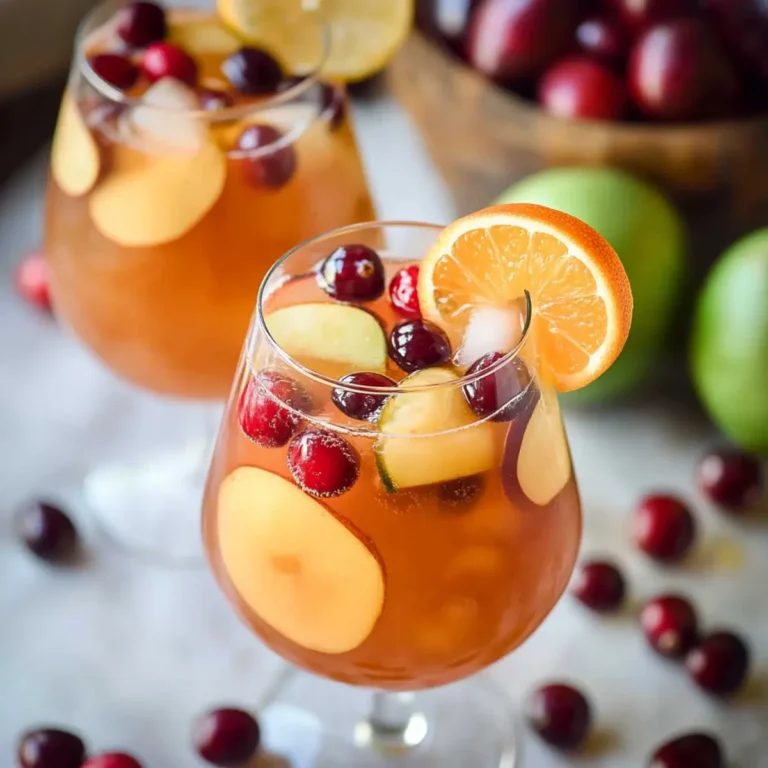 Virgin Cranberry Sangria Recipe