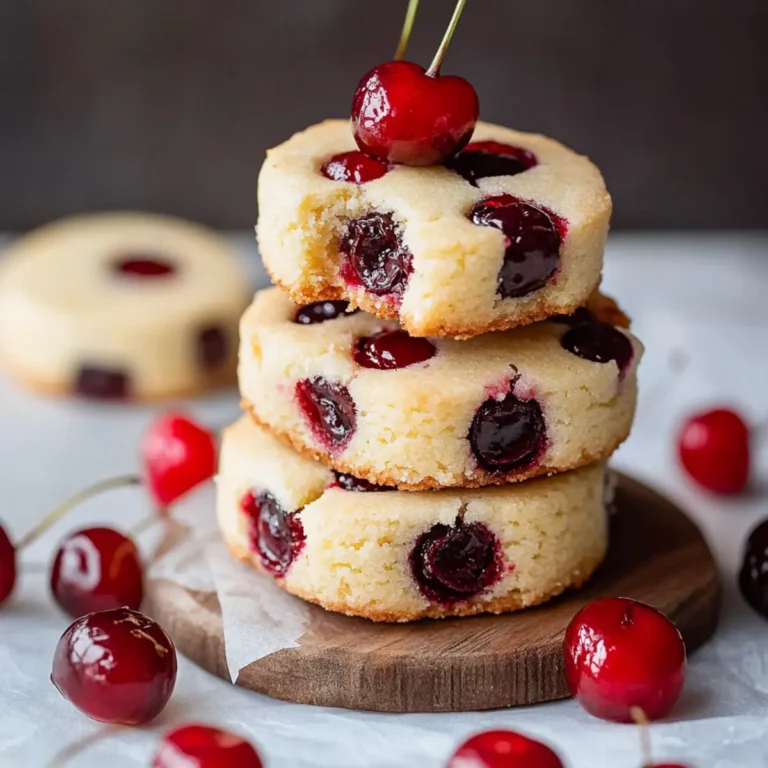 Maraschino Cherry Shortbread Cookies Recipe