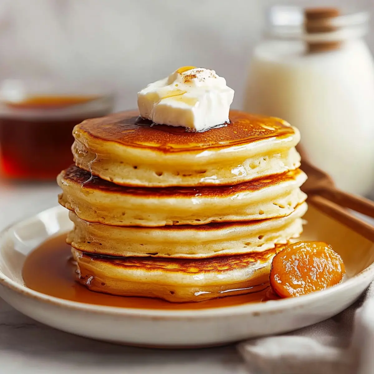Fluffy Yogurt Pancakes Recipe