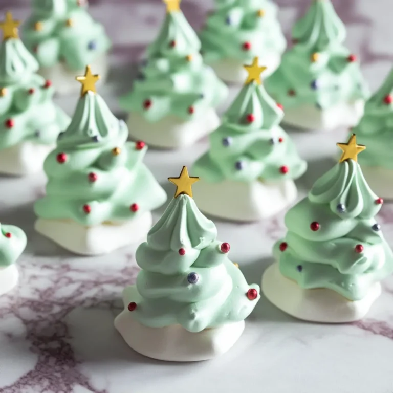 Christmas Tree Meringue Cookies Recipe