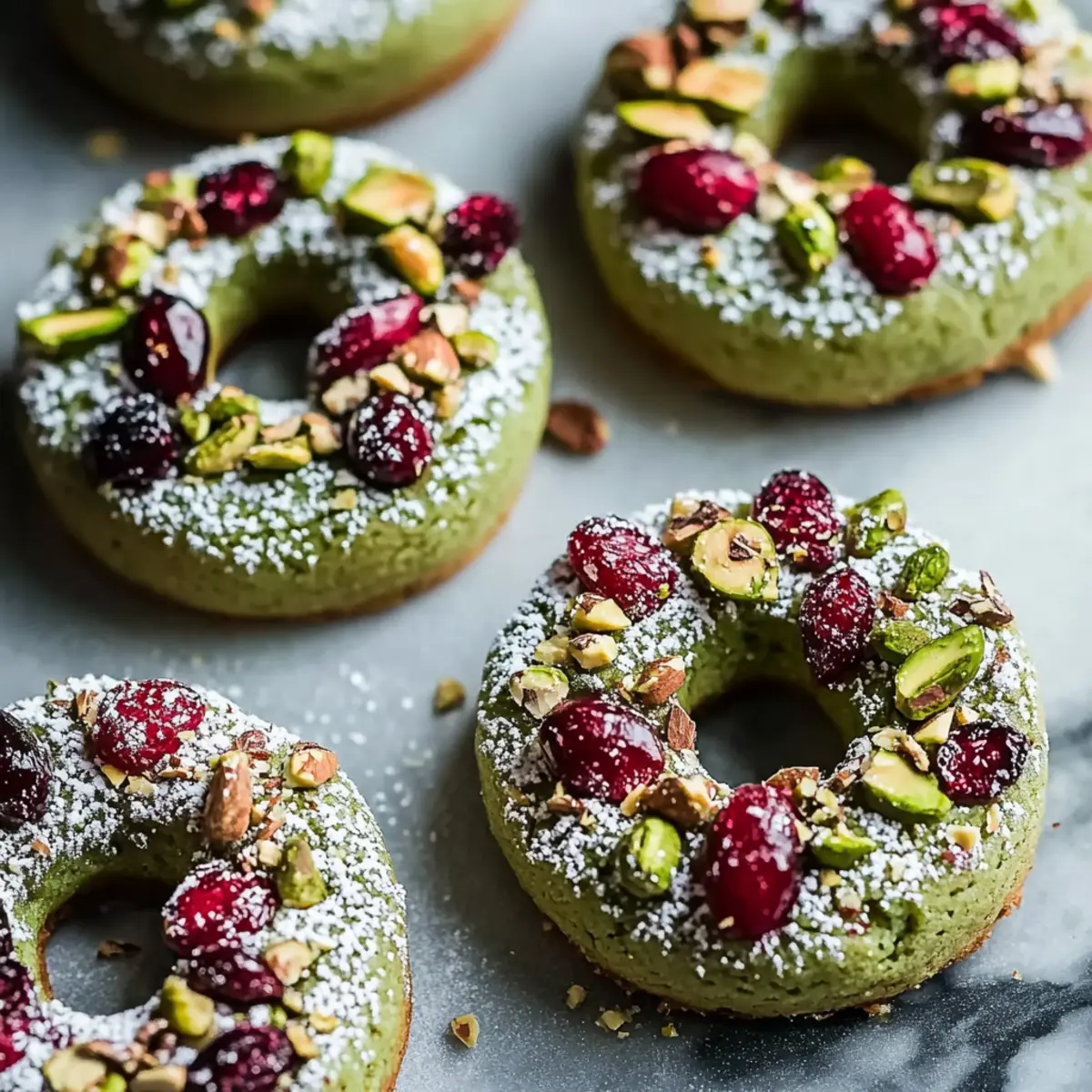 Pistachio Cranberry Wreath Cookies Recipe