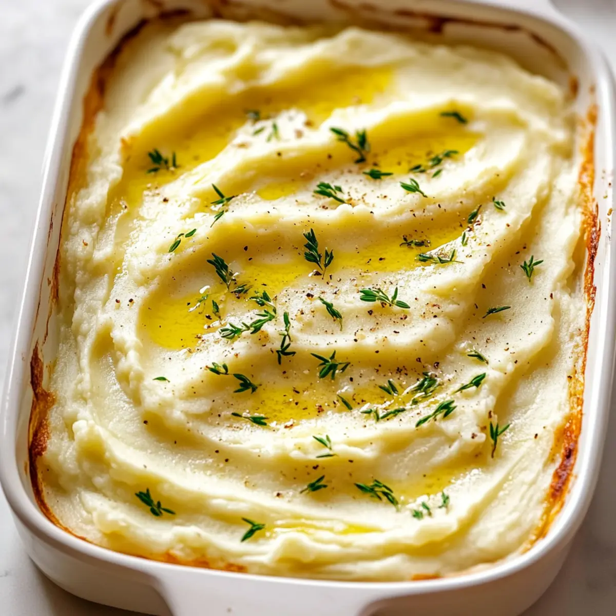 Creamy Baked Mashed Potatoes Recipe