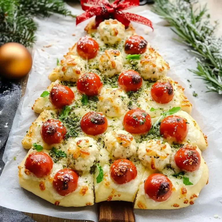 Festive Christmas Tree Pizza Recipe