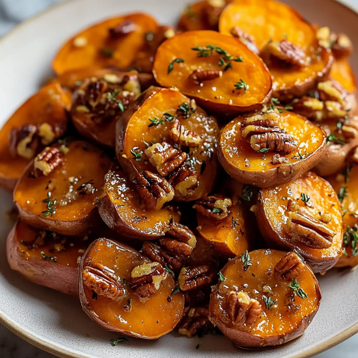 Maple Pecan Roasted Sweet Potatoes Recipe