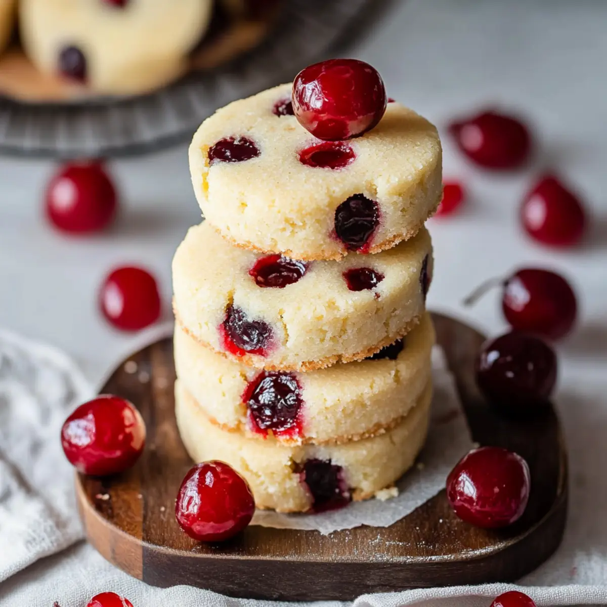 Maraschino Cherry Shortbread Cookies Recipe