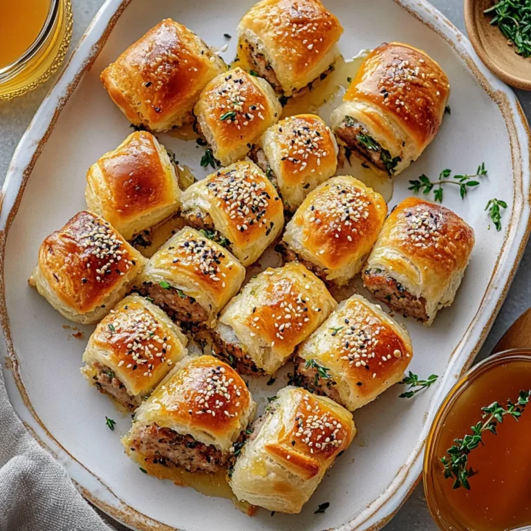 Hot Honey Sausage Rolls with Thyme Recipe