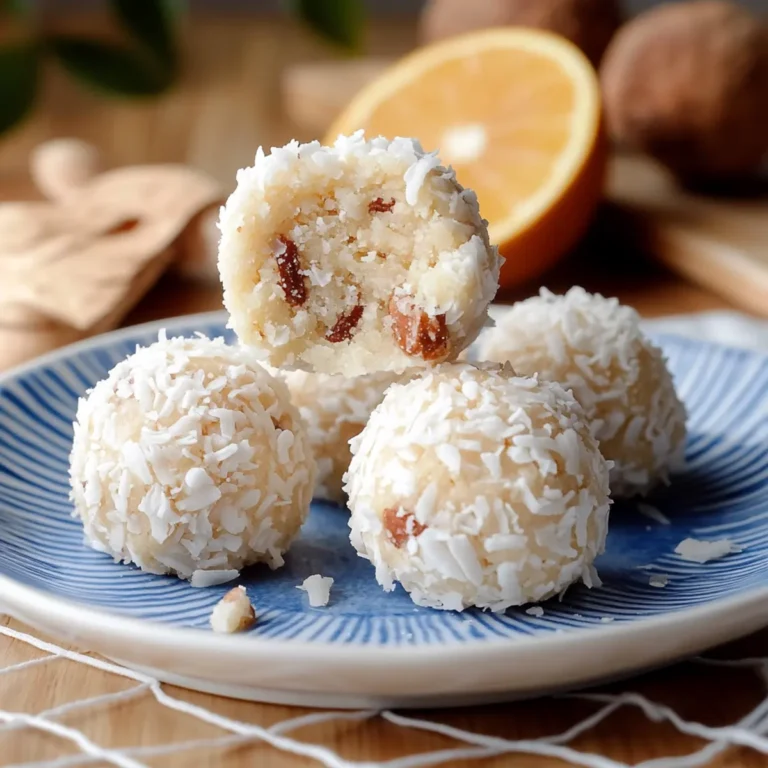 Orange Coconut Snowball Cookies Recipe