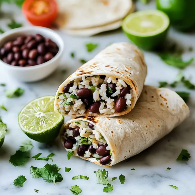 Black Bean and Rice Burritos Recipe