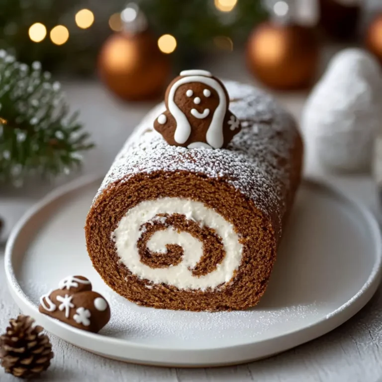Christmas Gingerbread Swiss Cake Roll Recipe