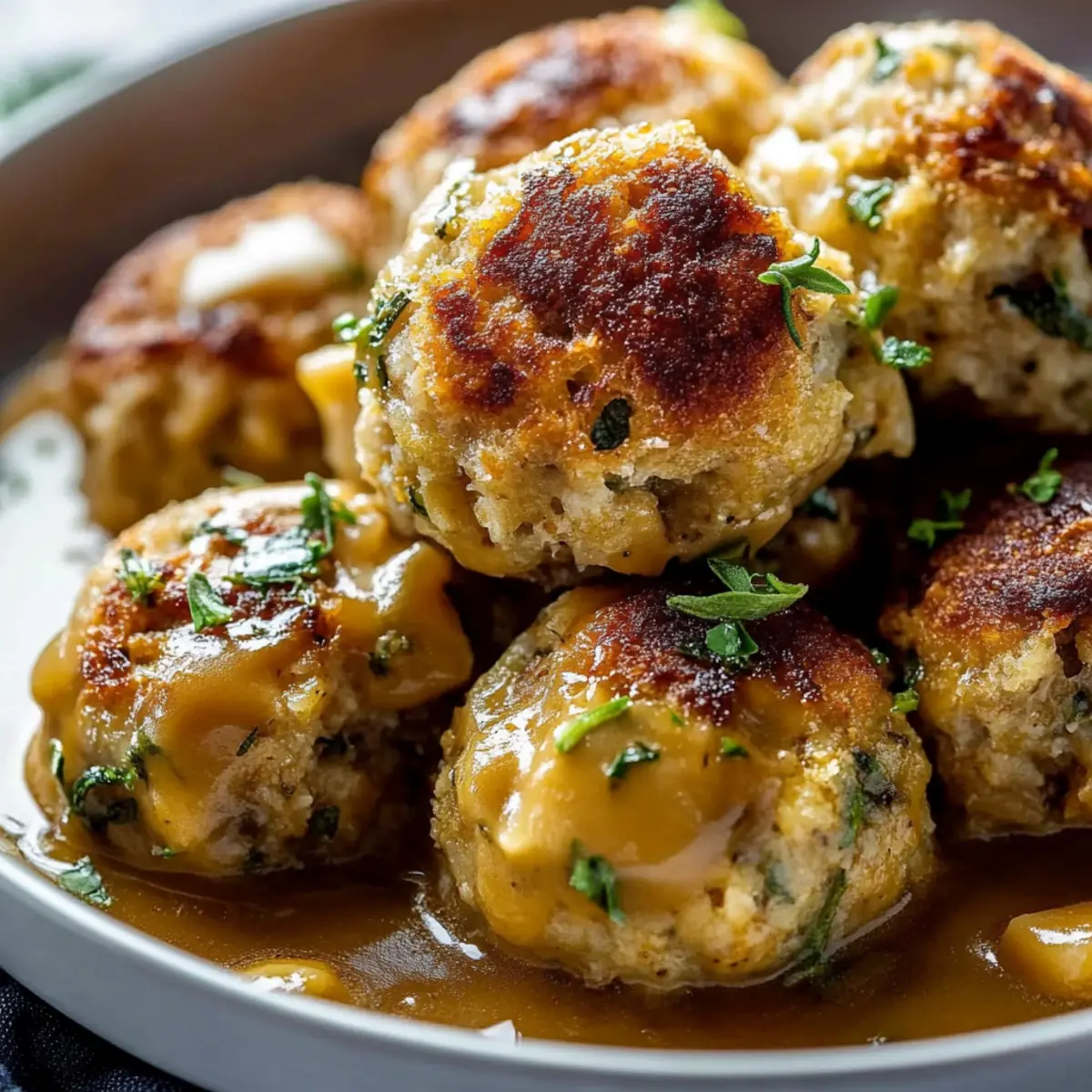 Stuffing Balls Recipe with Sage and Vegetables Recipe