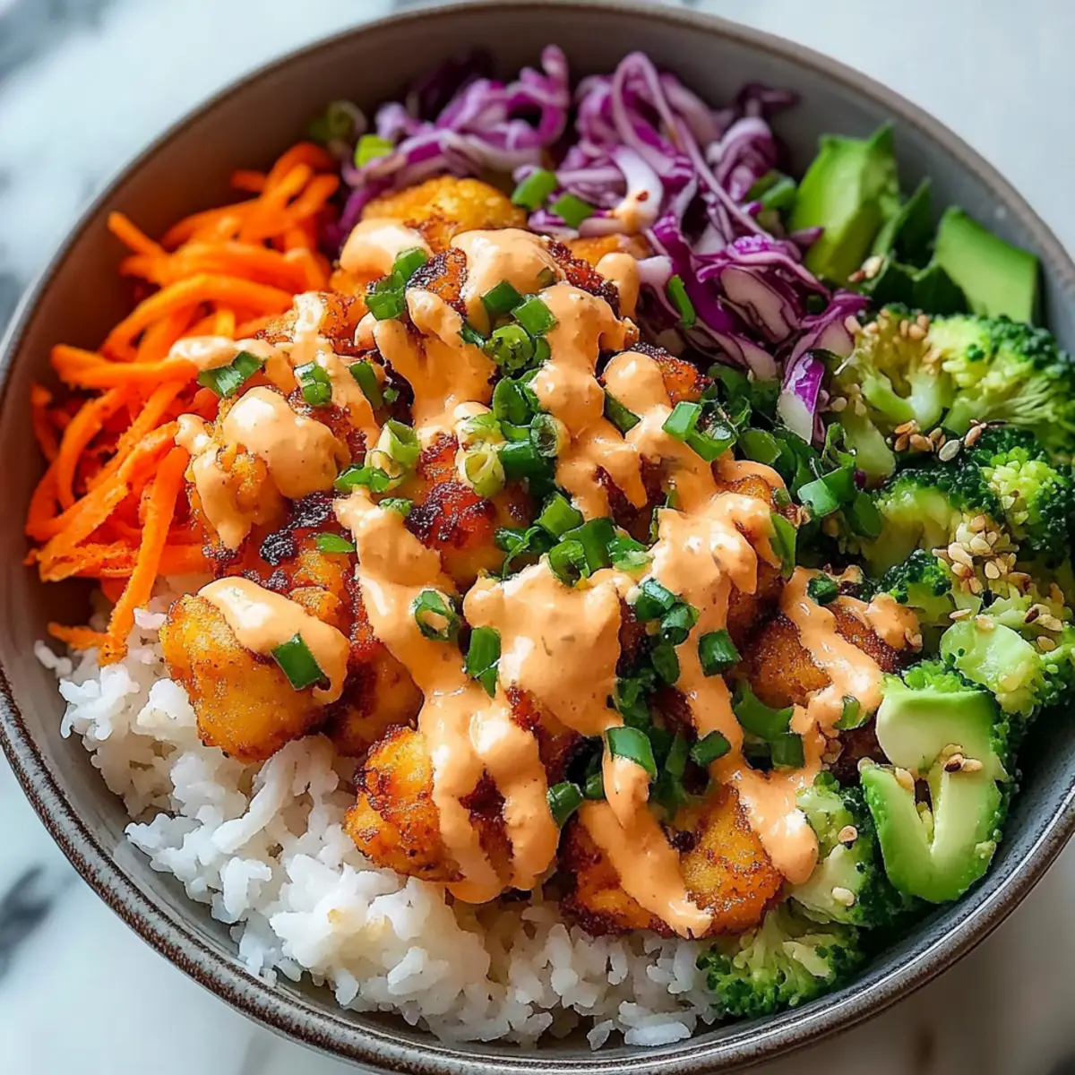 Bang Bang Chicken Bowl with Spicy Mayo Recipe